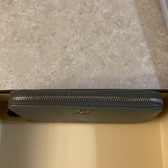Prada Gray Long Wallet - comes with COA card - Picture 6 of 11